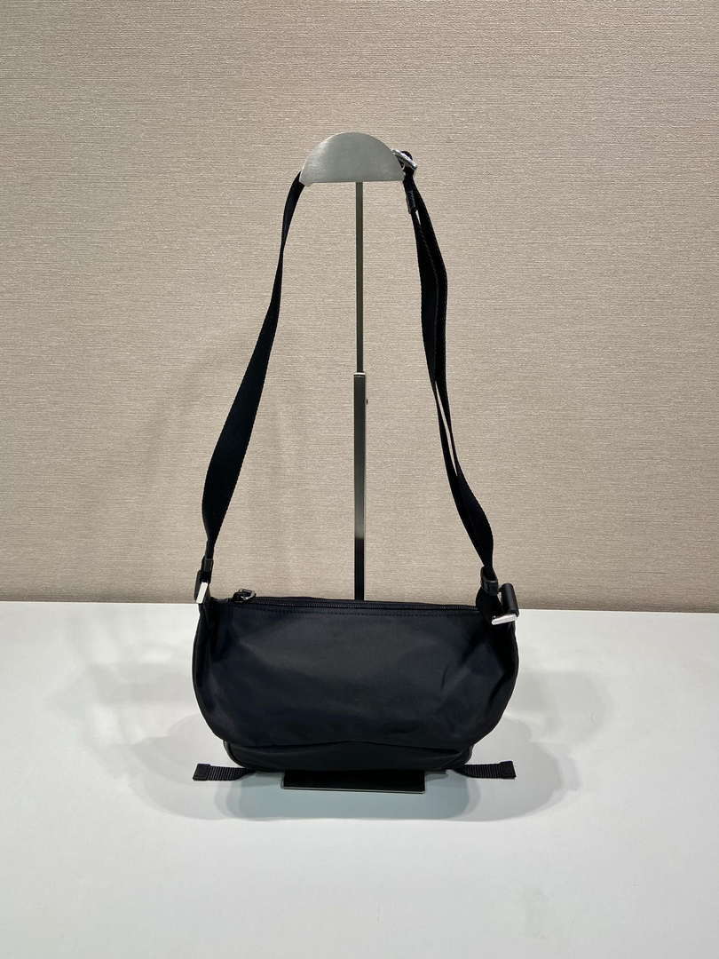 Prada 2VH171 Mini Re-Nylon and leather shoulder bag Black - Default Title - View 4