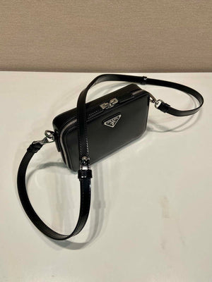 Prada 2VH173 Brique brushed leather bag Black - Default Title - View 3