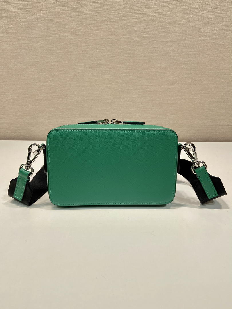 Prada 2VH173 Prada Brique Saffiano leather bag Green