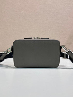 Prada 2VH173 Prada Brique Saffiano leather bag Gray - Default Title - View 5