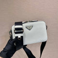 Prada 2VH173 Prada Brique Saffiano leather bag White - Default Title - View 1