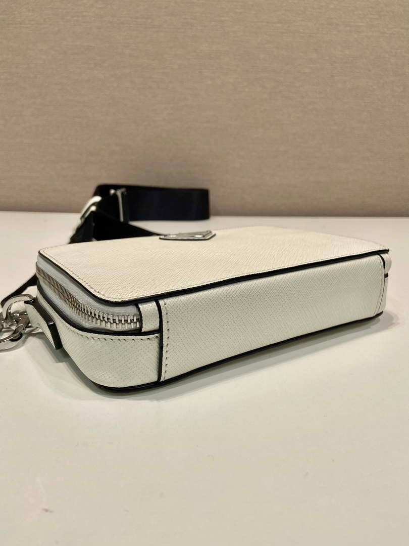 Prada 2VH173 Prada Brique Saffiano leather bag White - Default Title - View 7
