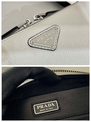 Prada 2VH173 Prada Brique Saffiano leather bag White - Default Title - View 10