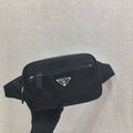 Prada 2VL977 Re-Nylon and Saffiano leather belt bag Black - Default Title - View 1