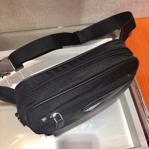 Prada 2VL977 Re-Nylon and Saffiano leather belt bag Black - Default Title - View 4
