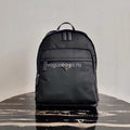 Prada 2VZ048 Nylon And Saffiano Leather Backpack Bag in Black - luxibagsmall