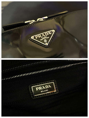 Prada 2VZ084 Re-Nylon and Leather Backpack Black - Default Title - View 9