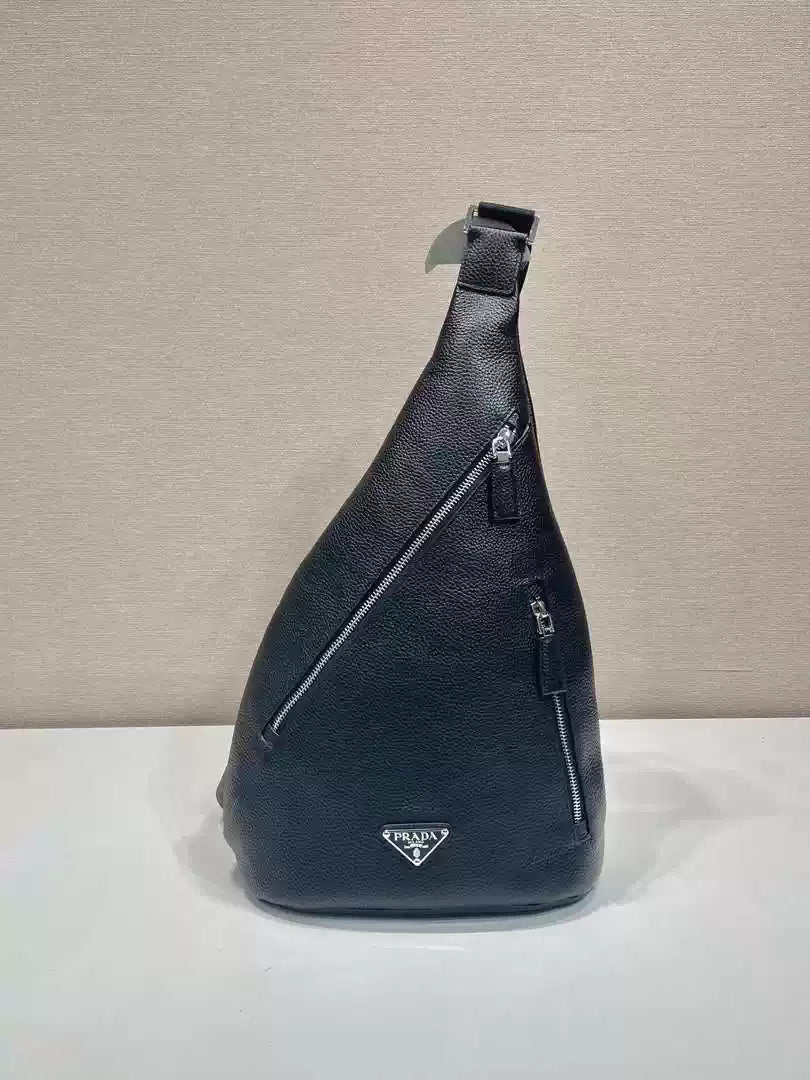 Prada 2VZ092 Prada Cross leather bag Black