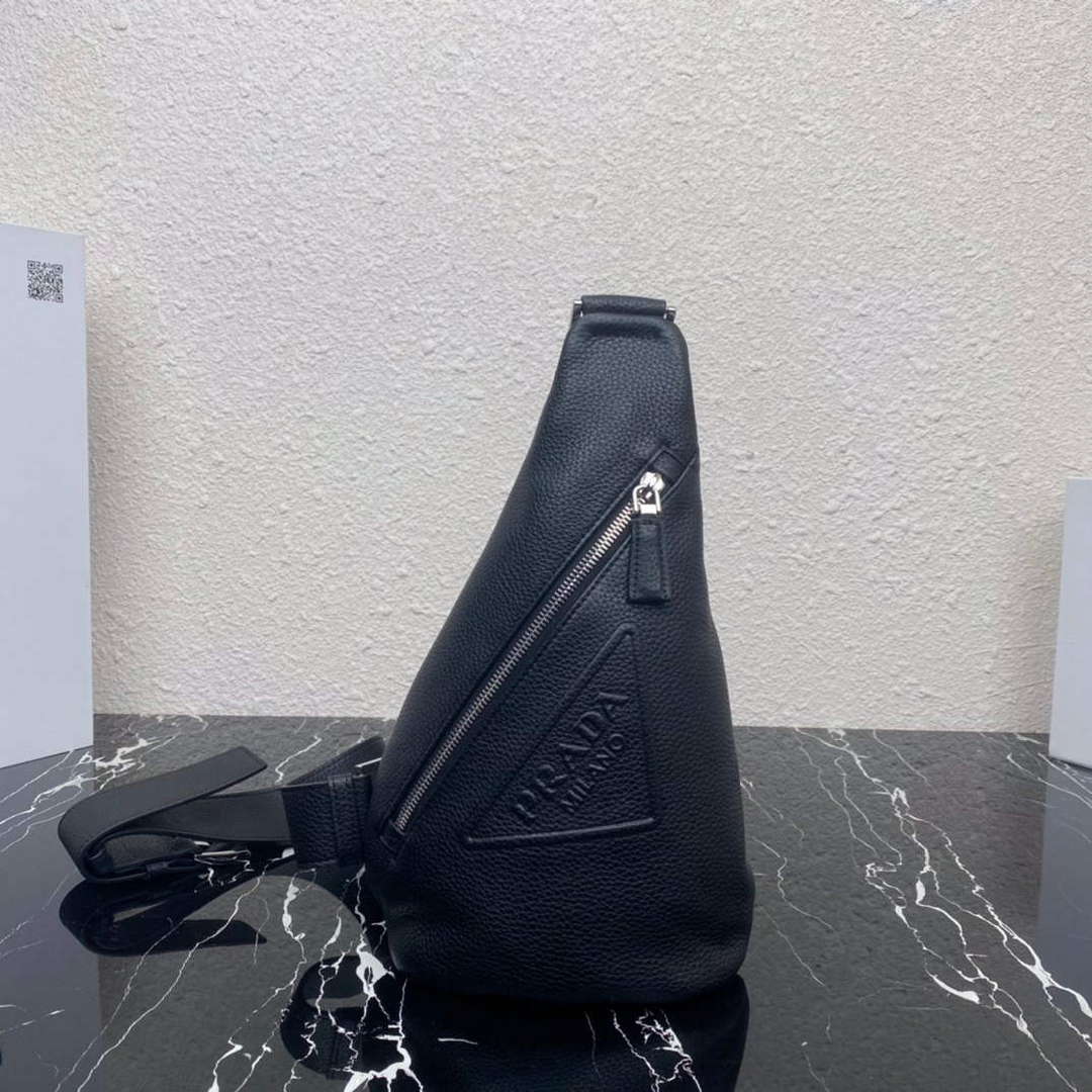 Prada 2VZ098 Prada Cross Leather Bag Black - Default Title - View 1