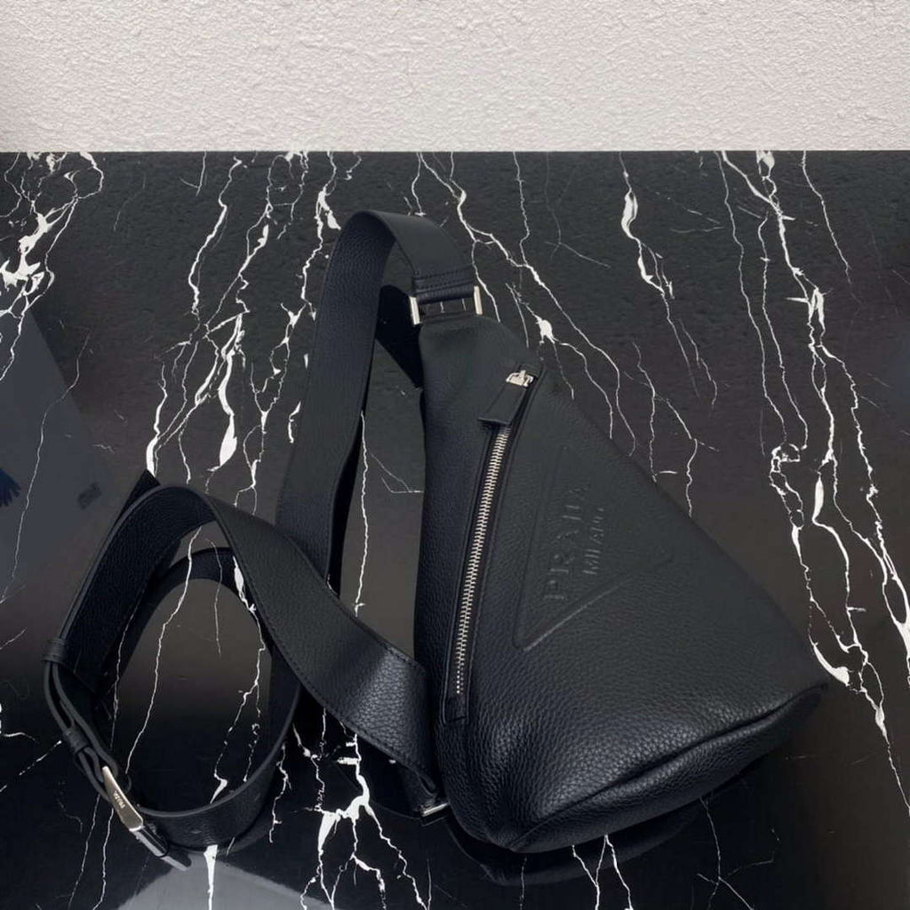 Prada 2VZ098 Prada Cross Leather Bag Black