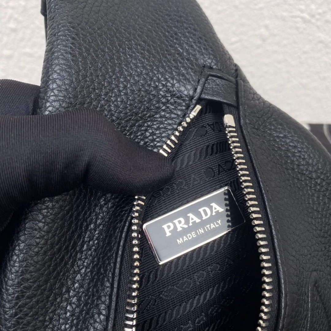 Prada 2VZ098 Prada Cross Leather Bag Black - Default Title - View 9