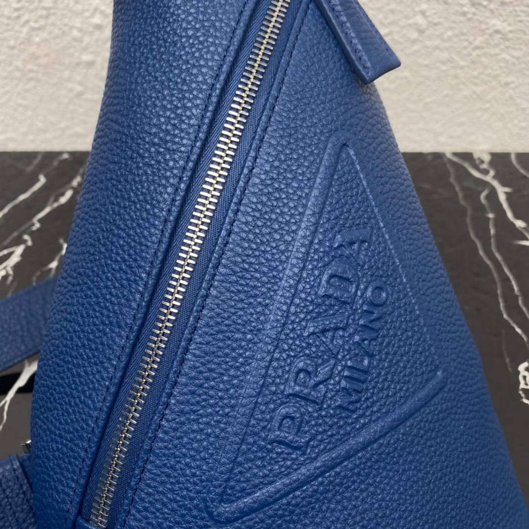 Prada 2VZ098 Prada Cross Leather Bag Blue