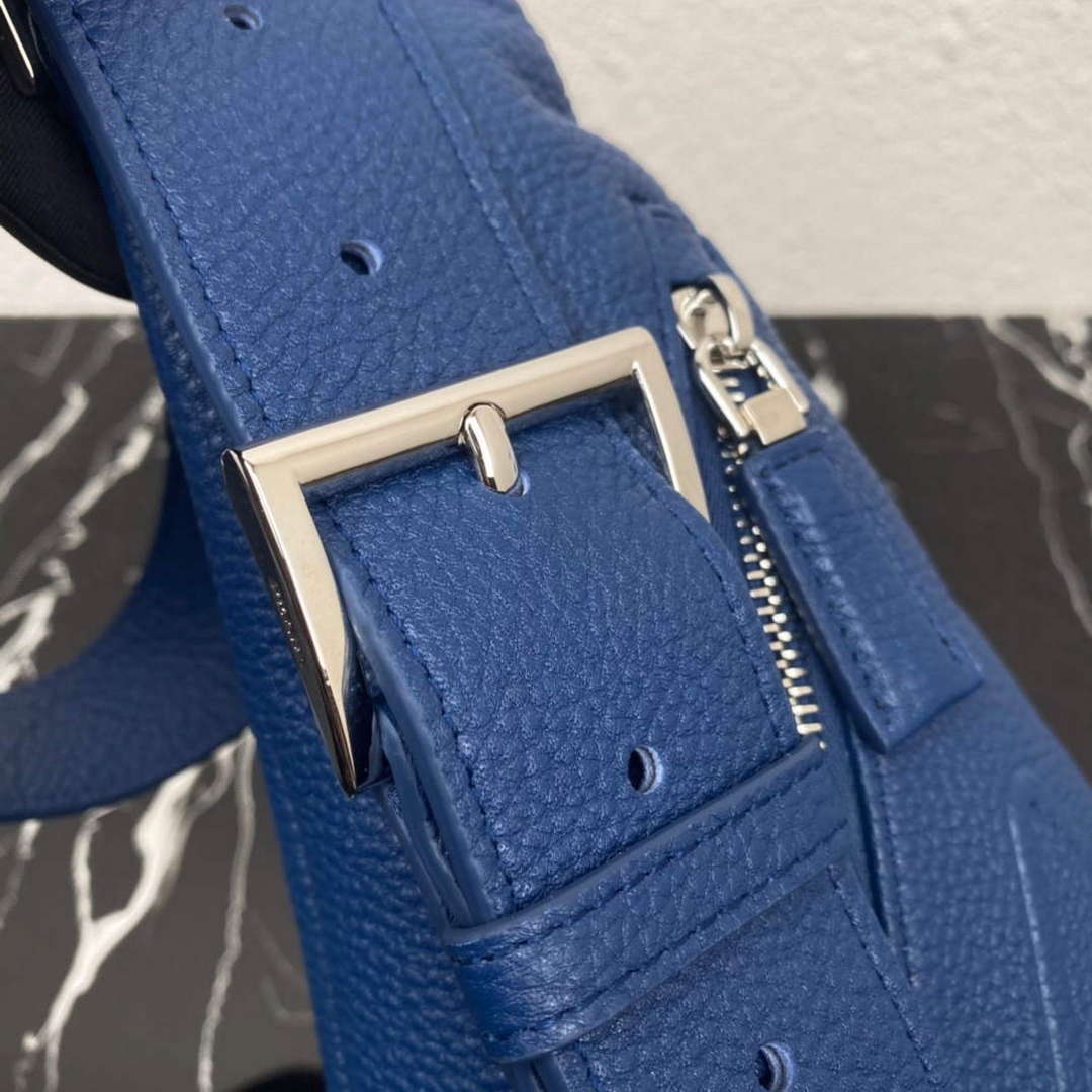 Prada 2VZ098 Prada Cross Leather Bag Blue