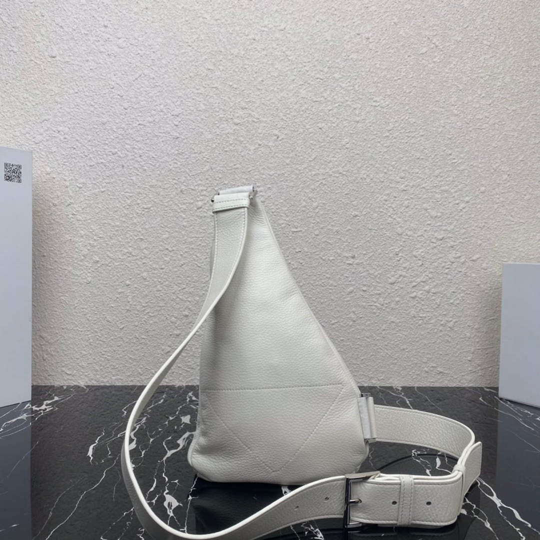 Prada 2VZ098 Prada Cross Leather Bag White