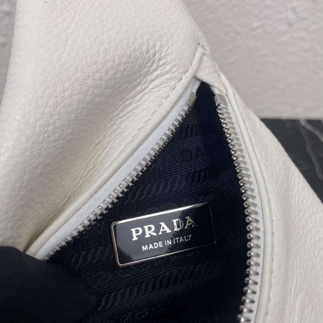 Prada 2VZ098 Prada Cross Leather Bag White