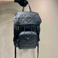 Prada 2VZ135 Re-Nylon Padded Backpack With Hood Black - Default Title - View 1