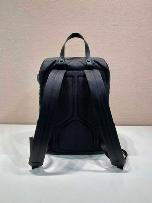 Prada 2VZ135 Re-Nylon Padded Backpack With Hood Black - Default Title - View 5