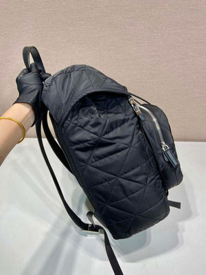 Prada 2VZ135 Re-Nylon Padded Backpack With Hood Black - Default Title - View 6