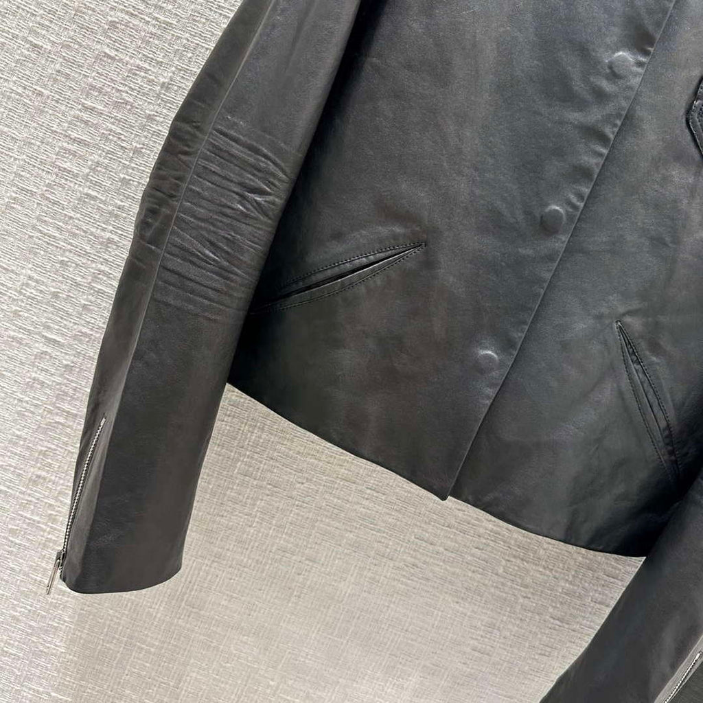 Prada 58A139 Women's Fashion Clothing Leather Jacket P99462