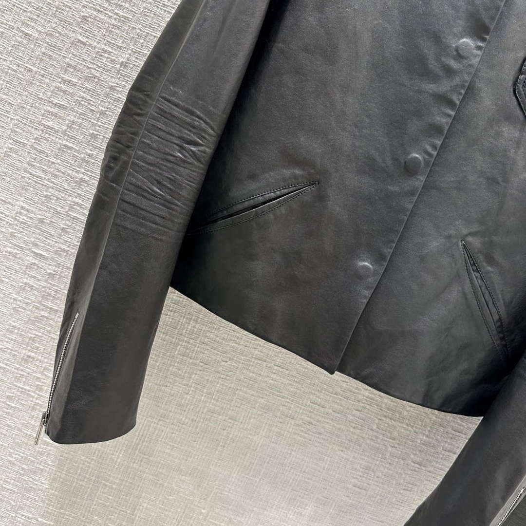Prada 58A139 Women's Fashion Clothing Leather Jacket P99462