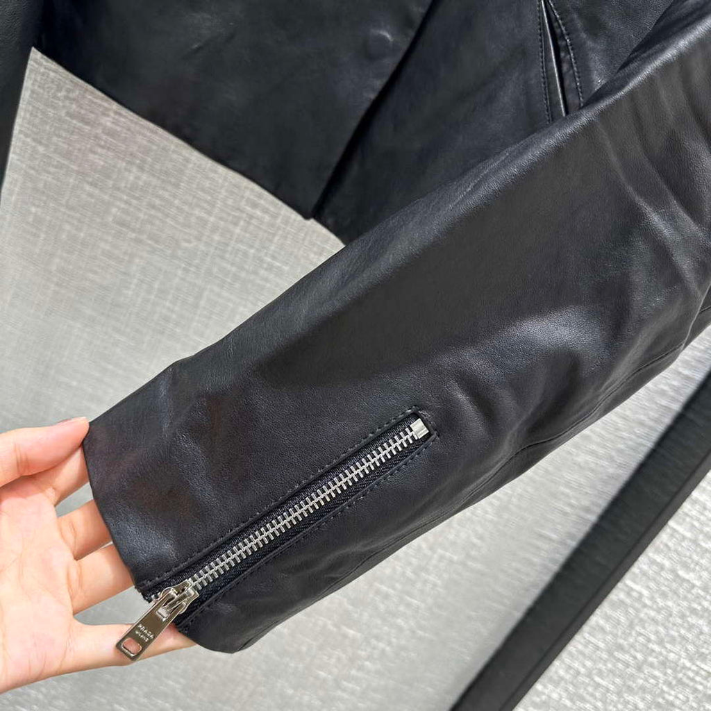 Prada 58A139 Women's Fashion Clothing Leather Jacket P99462
