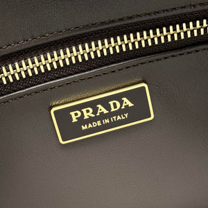 Prada Aimée large nubuck leather shoulder bag 1BC231 Brown - Default Title - View 9
