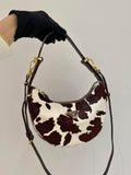 Prada  Arqué printed leather mini shoulder bag 1BC194 Honey White