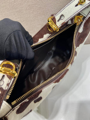 Prada  Arqué printed leather mini shoulder bag 1BC194 Honey White - Default Title - View 8