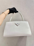 Prada Brushed leather handbag 1BA327 White