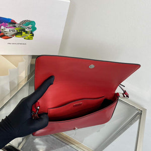 Prada Brushed leather Prada Femme 1BD323 Red - Default Title - View 8