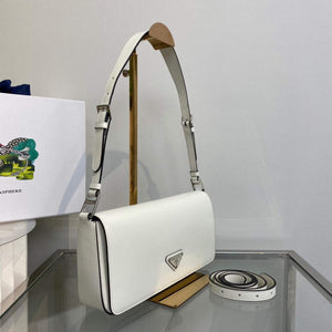 Prada Brushed leather Prada Femme 1BD323 White - Default Title - View 3