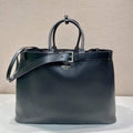 Prada Buckle leather bag with belt 2VG126 Black