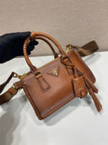 Prada Galleria mini leather bag 1BA916 Brown