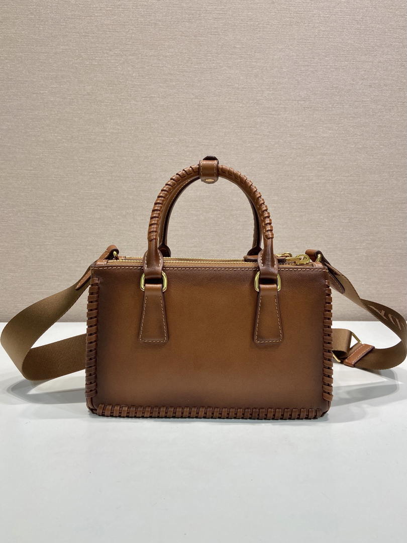 Prada Galleria mini leather bag 1BA916 Brown