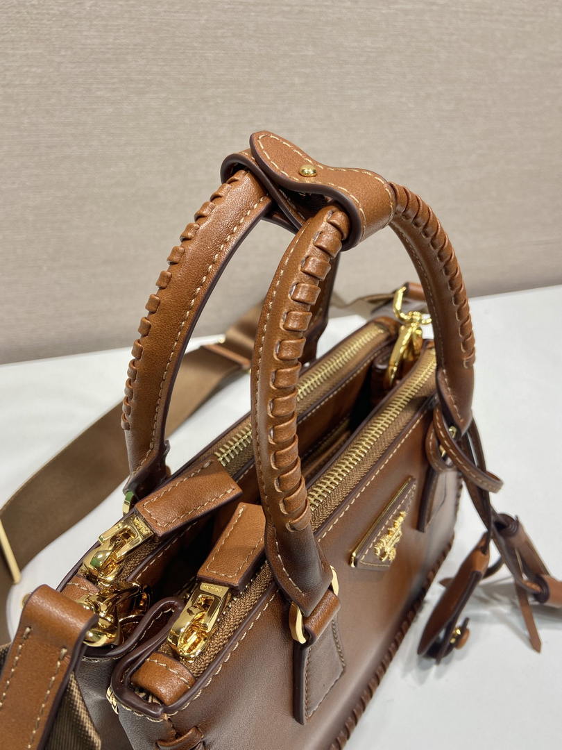 Prada Galleria mini leather bag 1BA916 Brown
