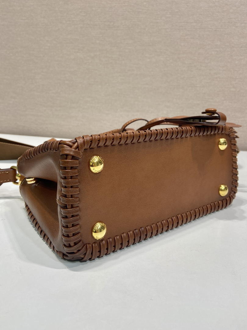 Prada Galleria mini leather bag 1BA916 Brown