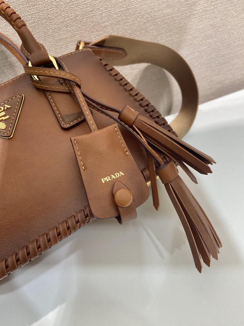 Prada Galleria mini leather bag 1BA916 Brown