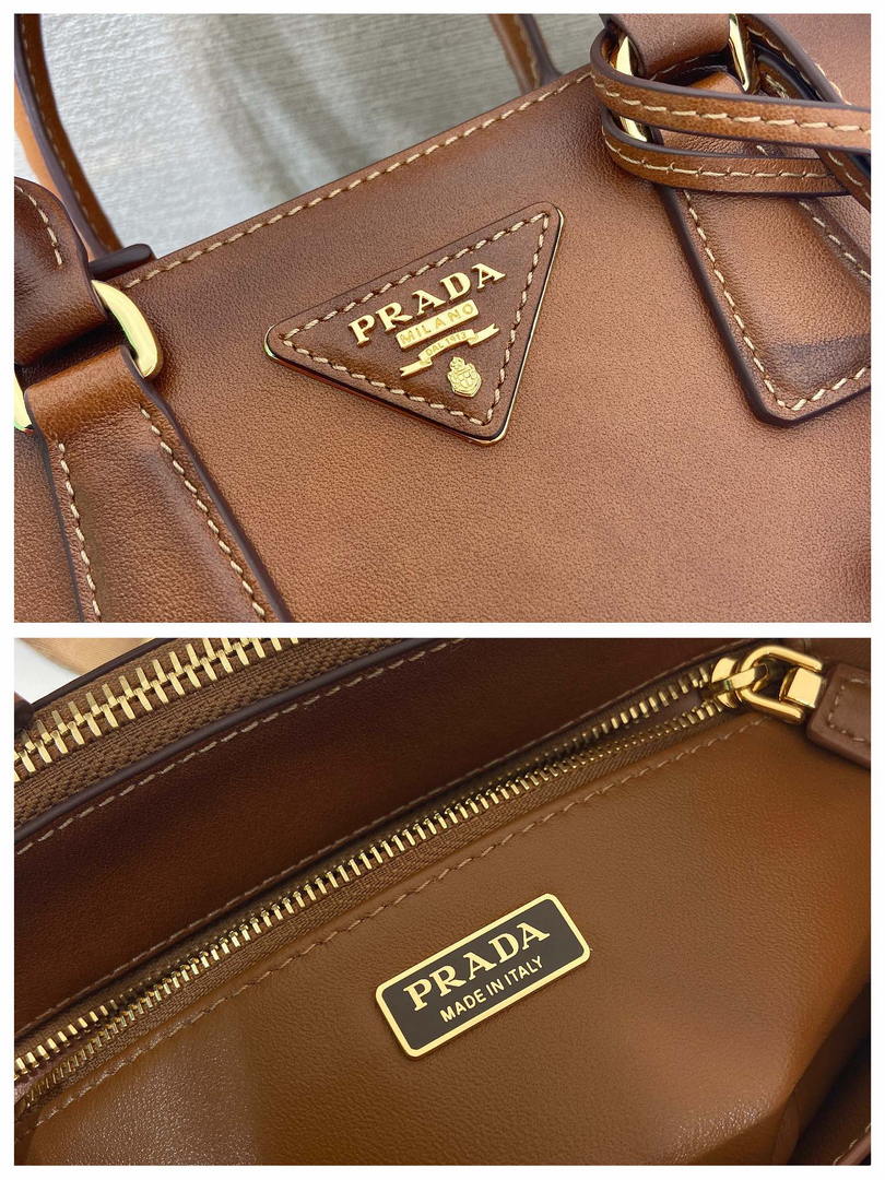 Prada Galleria mini leather bag 1BA916 Brown