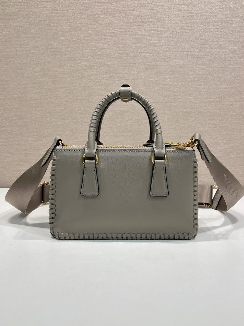 Prada Galleria mini  leather bag 1BA916 gray