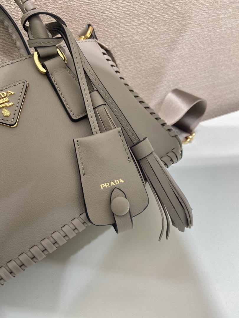 Prada Galleria mini  leather bag 1BA916 gray