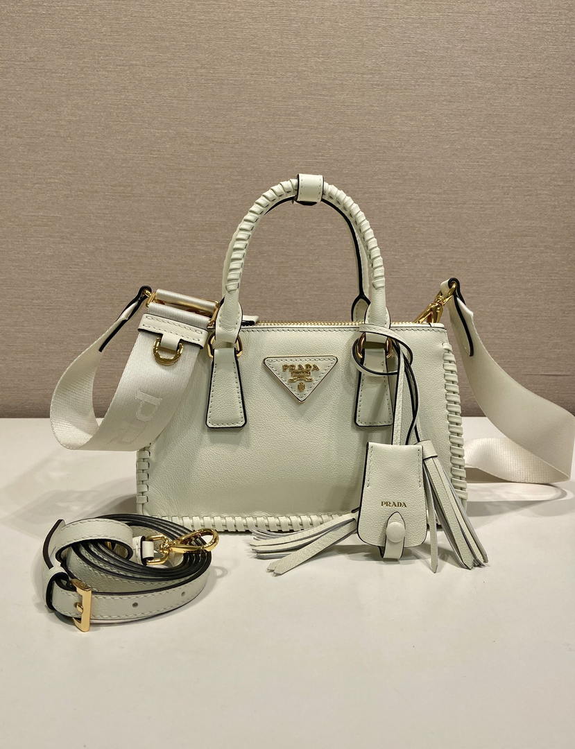 Prada Galleria mini  leather bag 1BA916 White