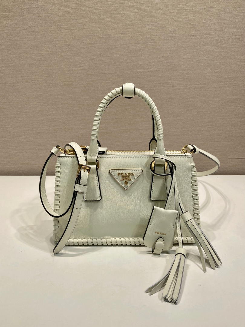 Prada Galleria mini  leather bag 1BA916 White