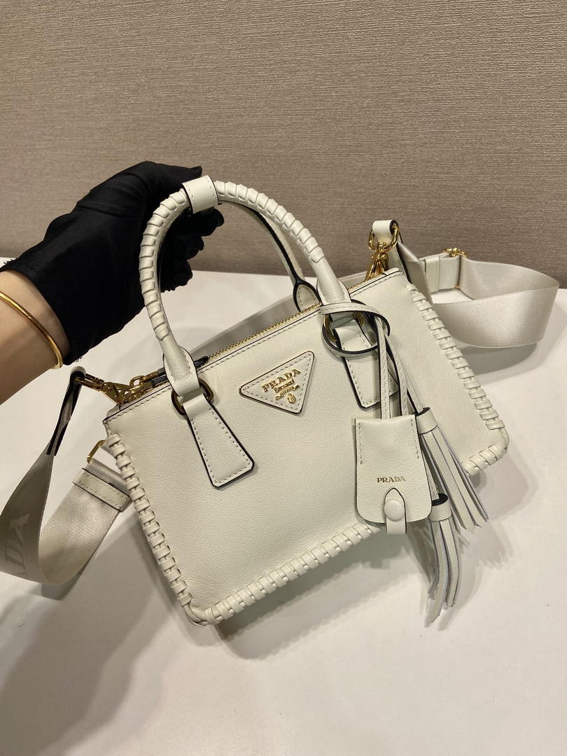 Prada Galleria mini  leather bag 1BA916 White