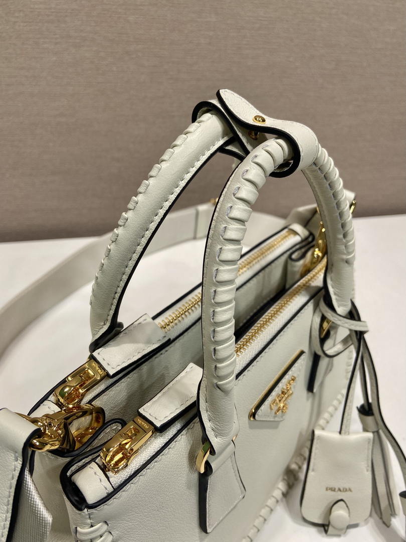 Prada Galleria mini  leather bag 1BA916 White