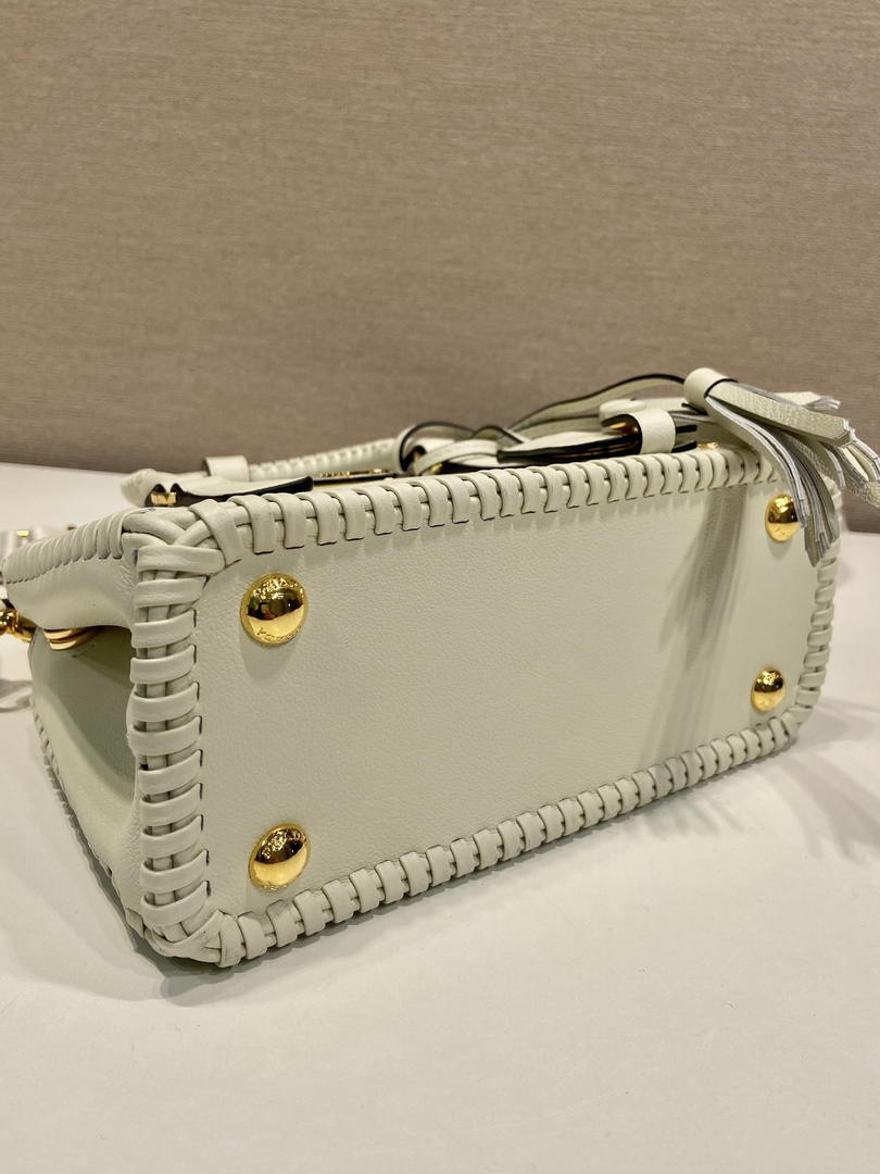 Prada Galleria mini  leather bag 1BA916 White