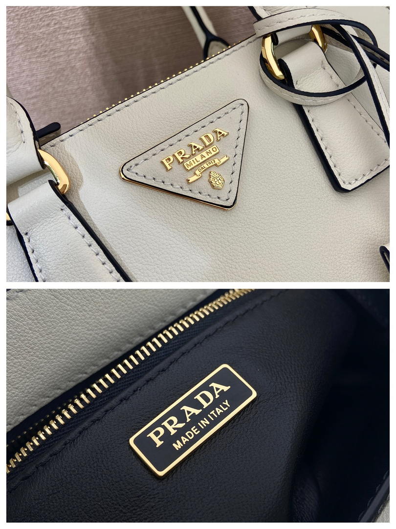 Prada Galleria mini  leather bag 1BA916 White