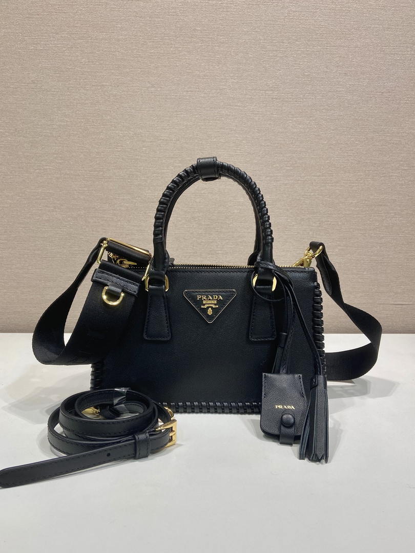 Prada Galleria mini leather bag 1BA916 Black