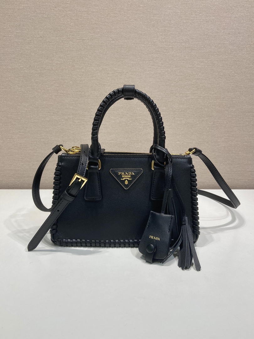 Prada Galleria mini leather bag 1BA916 Black