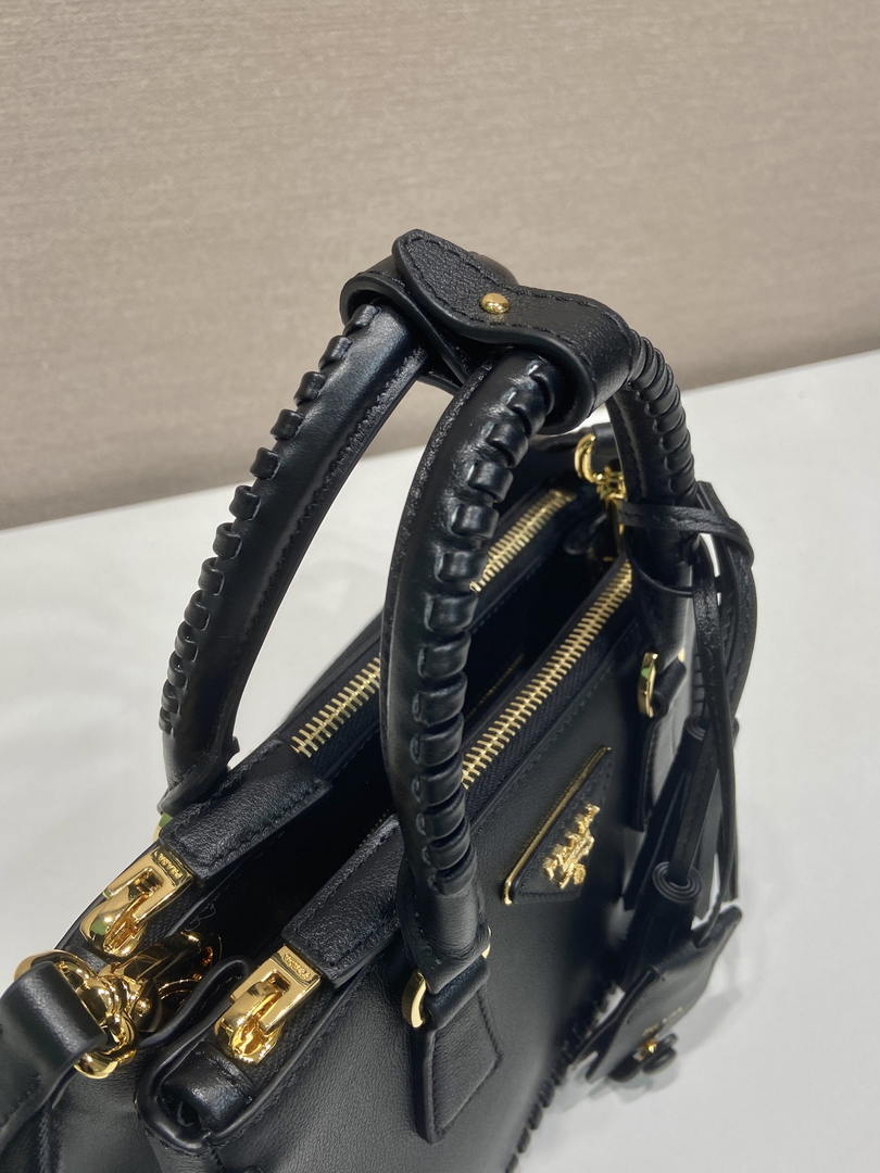 Prada Galleria mini leather bag 1BA916 Black