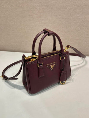 Prada Galleria mini Saffiano leather bag 1BA916 Wine Red - Default Title - View 3